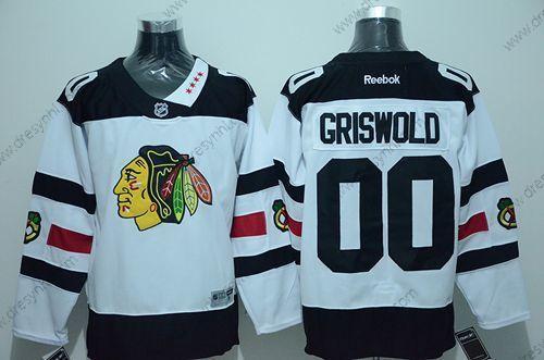 Chicago Blackhawks #00 Clark Griswold Bílý 2016 Stadium Series Sešitý NHL dres – Pánské