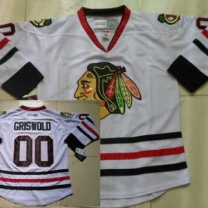 Chicago Blackhawks #00 Clark Griswold Bílý Retro CCM dres – Pánské