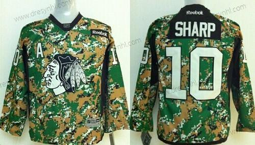 Chicago Blackhawks #10 Patrick Sharp 2014 Camo dres – Dětské