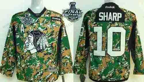 Chicago Blackhawks #10 Patrick Sharp 2015 Stanley Cup 2014 Camo dres – Juniorské