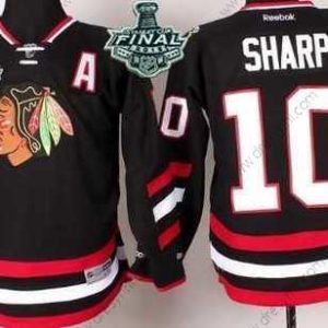 Chicago Blackhawks #10 Patrick Sharp 2015 Stanley Cup 2014 Stadium Series Černá dres – Juniorské