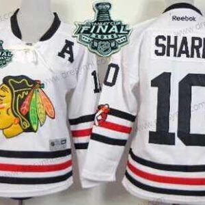 Chicago Blackhawks #10 Patrick Sharp 2015 Stanley Cup 2015 Zimní Klasický Bílý dres – Juniorské