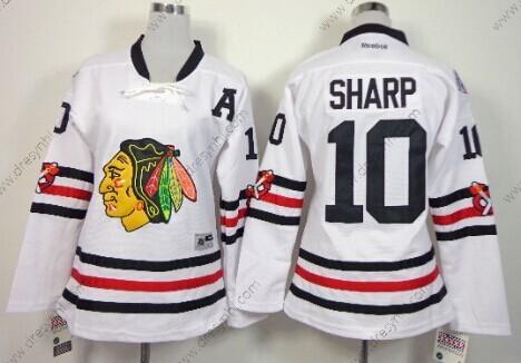 Chicago Blackhawks #10 Patrick Sharp 2015 Zimní Klasický Bílý dres – Dámské