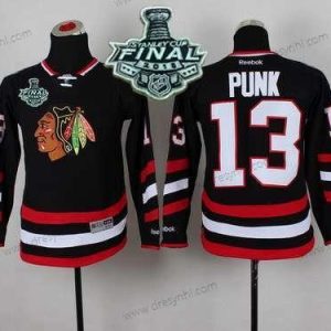 Chicago Blackhawks #13 Cm Punk 2015 Stanley Cup 2014 Stadium Series Černá dres – Juniorské