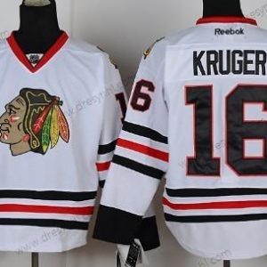 Chicago Blackhawks #16 Marcus Kruger Bílý dres – Pánské