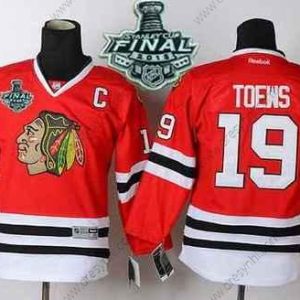 Chicago Blackhawks #19 Janathan Toews 2015 Stanley Cup Červené dres – Juniorské