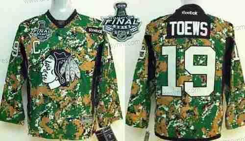 Chicago Blackhawks #19 Jonathan Toews 2015 Stanley Cup 2014 Camo dres – Juniorské