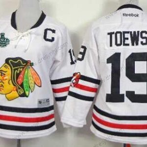 Chicago Blackhawks #19 Jonathan Toews 2015 Stanley Cup 2015 Zimní Klasický Bílý dres – Dámské