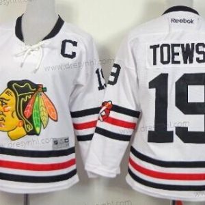 Chicago Blackhawks #19 Jonathan Toews 2015 Zimní Klasický Bílý dres – Dámské