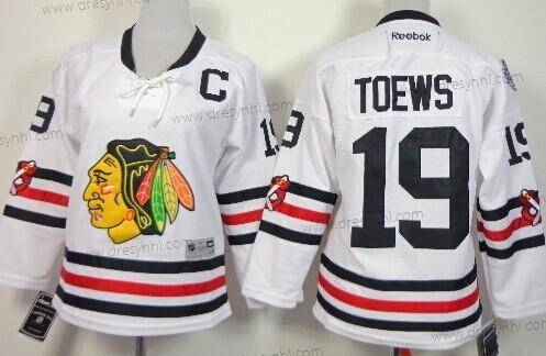 Chicago Blackhawks #19 Jonathan Toews 2015 Zimní Klasický Bílý dres – Dámské