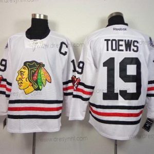 Chicago Blackhawks #19 Jonathan Toews 2015 Zimní Klasický Bílý dres – Pánské