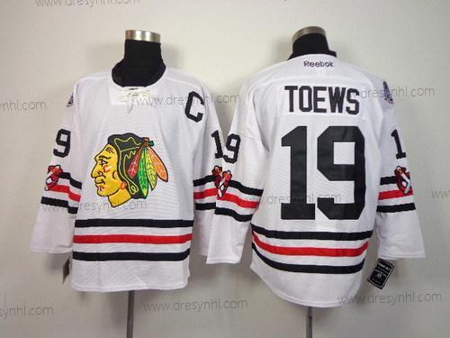 Chicago Blackhawks #19 Jonathan Toews 2015 Zimní Klasický Bílý dres – Pánské