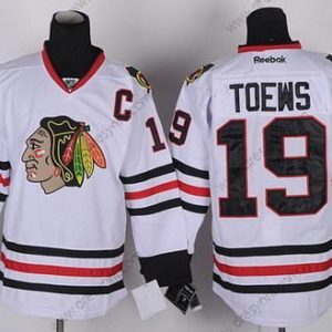 Chicago Blackhawks #19 Jonathan Toews Bílý dres – Pánské