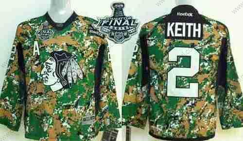 Chicago Blackhawks #2 Duncan Keith 2015 Stanley Cup 2014 Camo dres – Juniorské