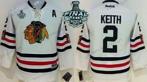 Chicago Blackhawks #2 Duncan Keith 2015 Stanley Cup 2015 Zimní Klasický Bílý dres – Juniorské