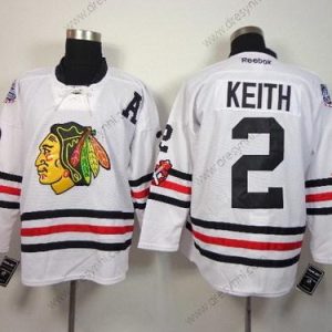 Chicago Blackhawks #2 Duncan Keith 2015 Zimní Klasický Bílý dres – Pánské