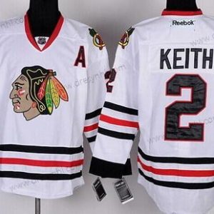 Chicago Blackhawks #2 Duncan Keith Bílý dres – Pánské