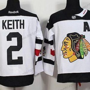 Chicago Blackhawks #2 Duncan Keith Reebok Bílý 2016 Stadium Series Premier dres – Pánské