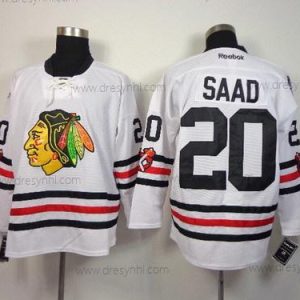 Chicago Blackhawks #20 Brandon Saad 2015 Zimní Klasický Bílý dres – Pánské