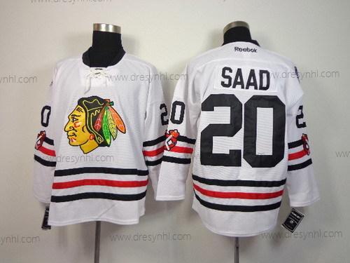 Chicago Blackhawks #20 Brandon Saad 2015 Zimní Klasický Bílý dres – Pánské