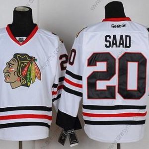 Chicago Blackhawks #20 Brandon Saad Bílý dres – Pánské