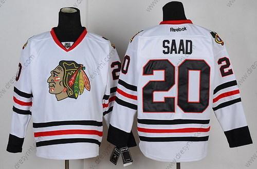 Chicago Blackhawks #20 Brandon Saad Bílý dres – Pánské