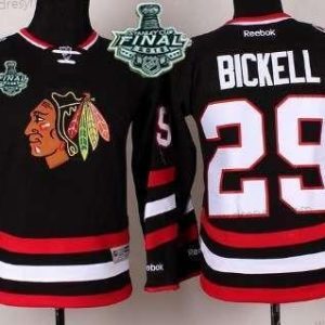 Chicago Blackhawks #29 Bryan Bickell 2015 Stanley Cup 2014 Stadium Series Černá dres – Juniorské