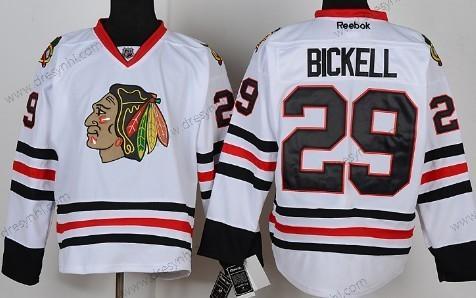 Chicago Blackhawks #29 Bryan Bickell Bílý dres – Pánské