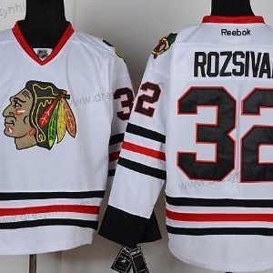 Chicago Blackhawks #32 Michal Rozsival Bílý dres – Pánské