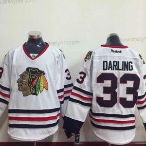 Chicago Blackhawks #33 Scott Darling Bílý dres – Pánské