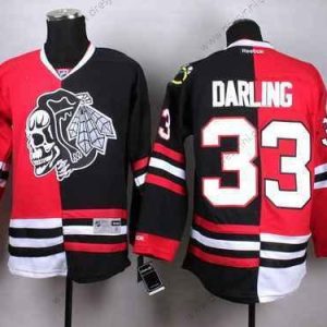 Chicago Blackhawks #33 Scott Darling Červené Černá Two Tone With Černá Skulls dres – Pánské