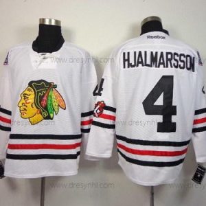 Chicago Blackhawks #4 Niklas Hjalmarsson 2015 Zimní Klasický Bílý dres – Pánské