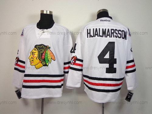 Chicago Blackhawks #4 Niklas Hjalmarsson 2015 Zimní Klasický Bílý dres – Pánské