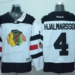 Chicago Blackhawks #4 Niklas Hjalmarsson Bílý 2016 Stadium Series Sešitý NHL dres – Pánské