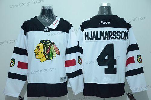 Chicago Blackhawks #4 Niklas Hjalmarsson Bílý 2016 Stadium Series Sešitý NHL dres – Pánské