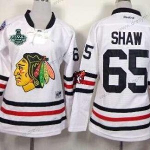 Chicago Blackhawks #65 Andrew Shaw 2015 Stanley Cup 2015 Zimní Klasický Bílý dres – Dámské