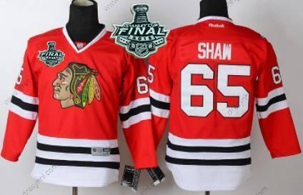 Chicago Blackhawks #65 Andrew Shaw 2015 Stanley Cup Červené dres – Juniorské