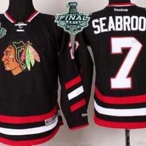 Chicago Blackhawks #7 Brent Seabrook 2015 Stanley Cup 2014 Stadium Series Černá dres – Juniorské