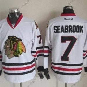 Chicago Blackhawks #7 Brent Seabrook Bílý dres – Pánské