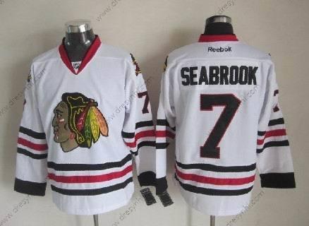 Chicago Blackhawks #7 Brent Seabrook Bílý dres – Pánské