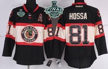 Chicago Blackhawks #81 Marian Hossa 2015 Stanley Cup Černá Třetí dres dres – Juniorské