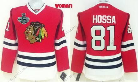 Chicago Blackhawks #81 Marian Hossa 2015 Stanley Cup Červené dres – Dámské