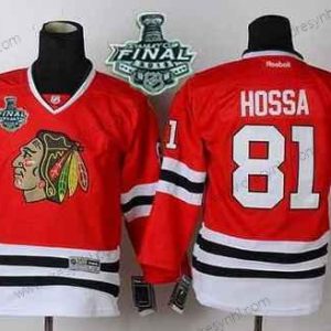 Chicago Blackhawks #81 Marian Hossa 2015 Stanley Cup Červené dres – Juniorské