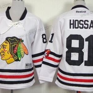 Chicago Blackhawks #81 Marian Hossa 2015 Zimní Klasický Bílý dres – Dětské