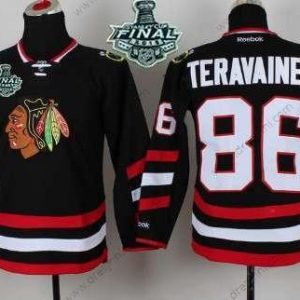 Chicago Blackhawks #86 Teuvo Teravainen 2015 Stanley Cup 2014 Stadium Series Černá dres – Juniorské