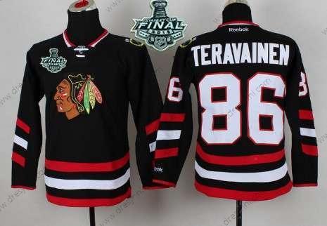 Chicago Blackhawks #86 Teuvo Teravainen 2015 Stanley Cup 2014 Stadium Series Černá dres – Juniorské