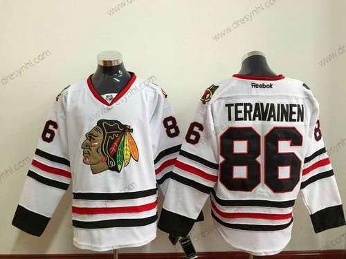 Chicago Blackhawks #86 Teuvo Teravainen Bílý dres – Pánské