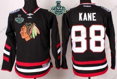 Chicago Blackhawks #88 Patrick Kane 2015 Stanley Cup 2014 Stadium Series Černá dres – Juniorské