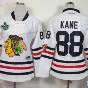 Chicago Blackhawks #88 Patrick Kane 2015 Stanley Cup 2015 Zimní Klasický Bílý dres – Dámské