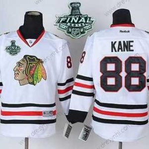 Chicago Blackhawks #88 Patrick Kane 2015 Stanley Cup Bílý dres – Juniorské